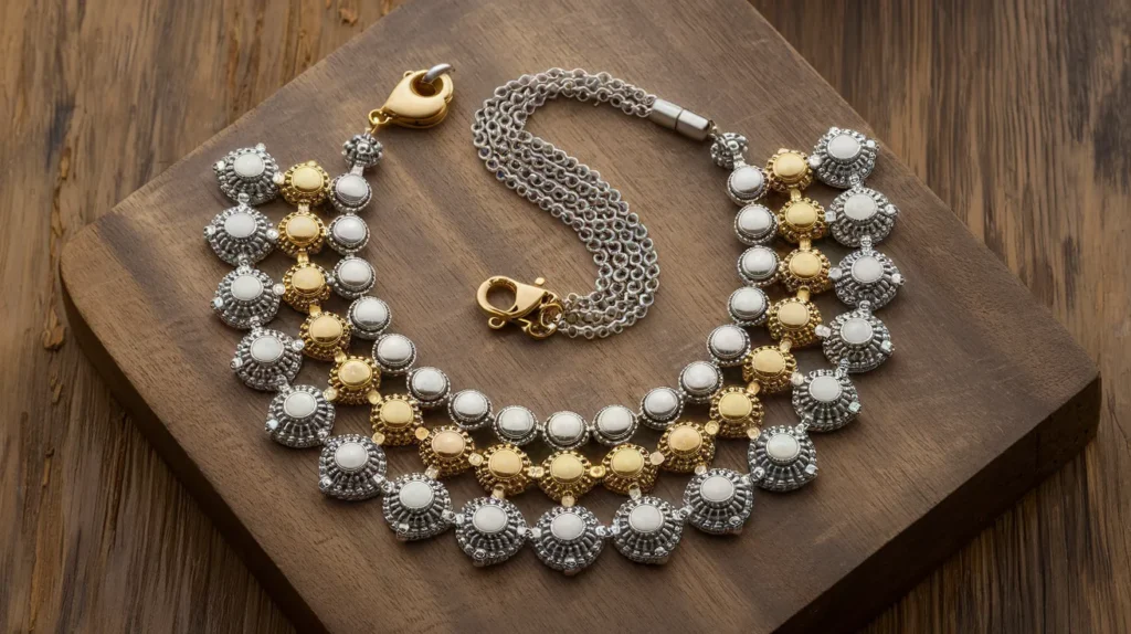 New Fashion Necklace in Silver and Gold